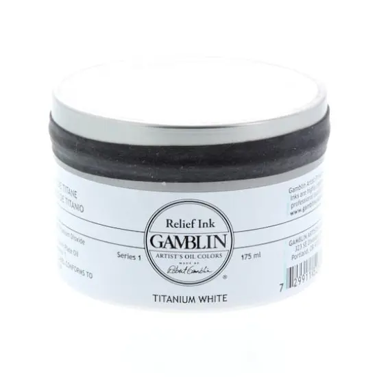 Gamblin Relief Ink, 175mL Titanium White {1}
