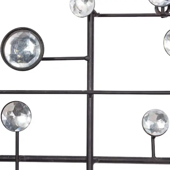 42" Silver Glam Abstract Metal Wall D&eacute;cor {3}