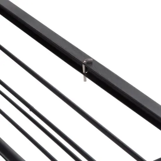 Honey Can Do Black & Natural 3-Tier Slim Rolling Cart {9}