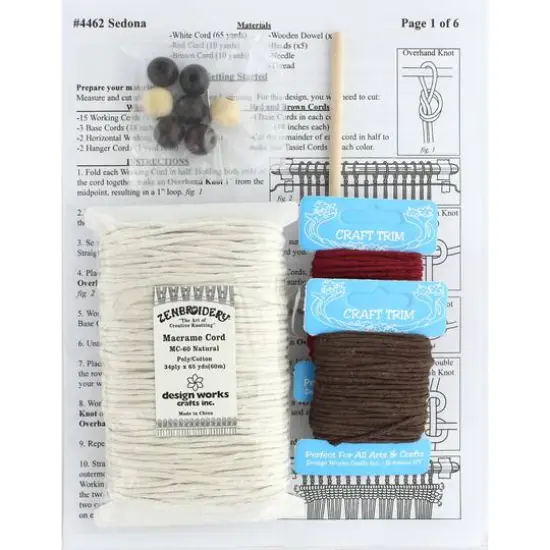 Design Works&trade; Zenbroidery&trade; Sedona Macrame Kit {3}