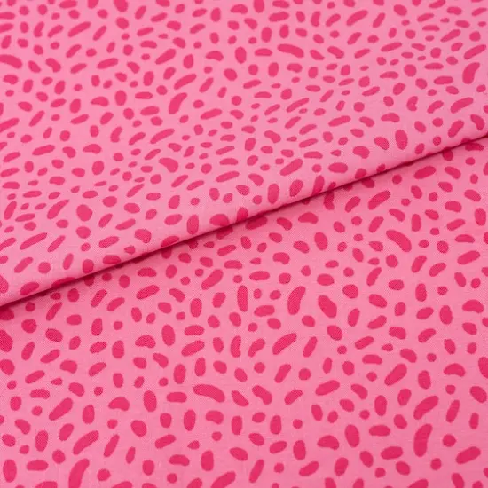 SINGER Tonal Spots Pink Cotton Fabric {1}