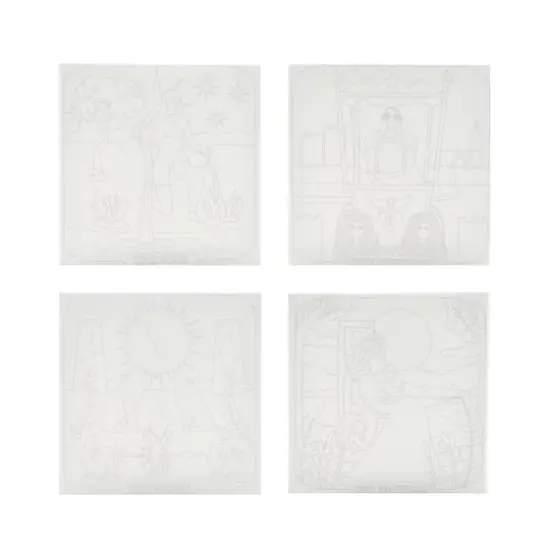 4" x 4" Tarot Canvas Painting Kit by Craft Smart&reg; {8}