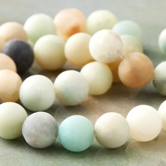 Matte Amazonite Round Beads, 8mm by Bead Landing&trade; {3}