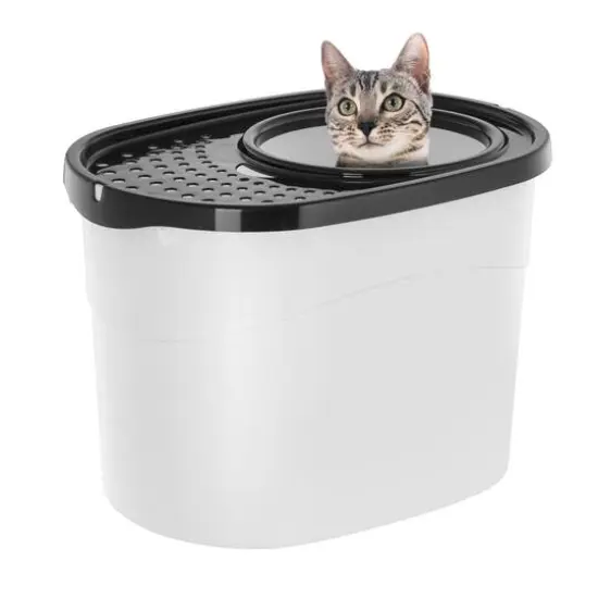 IRIS&reg; 50qt. Cat Litter Box with Top Entry Lid {6}