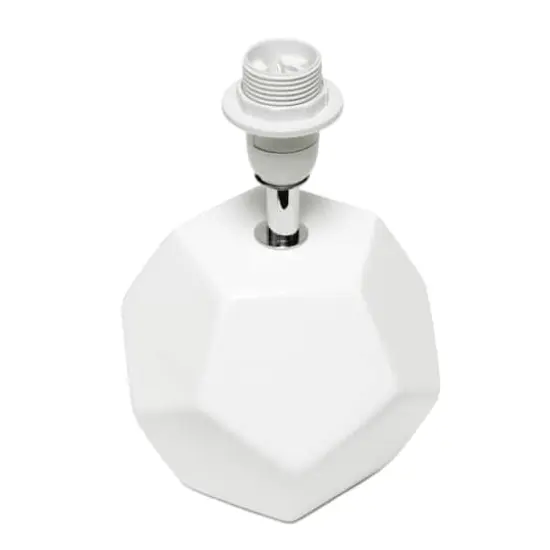 Simple Designs Round Prism Mini Table Lamp White {7}