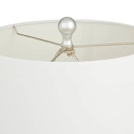 29" Polystone Glam Leopard Table Lamps, 2ct. White {7}