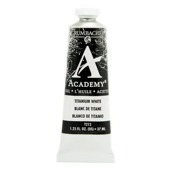 Grumbacher&reg; Academy&reg; Oil Color, 37mL Titanium White Soft {1}