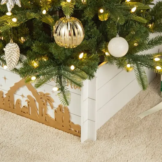 Glitzhome&reg; 24" Nativity Scene Tree Collar {6}