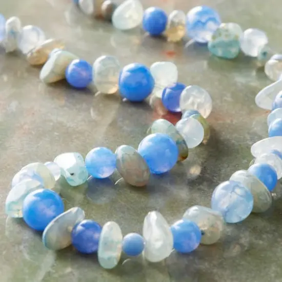 Blue Agate Stone Beads Value Pack by Bead Landing&trade; {3}