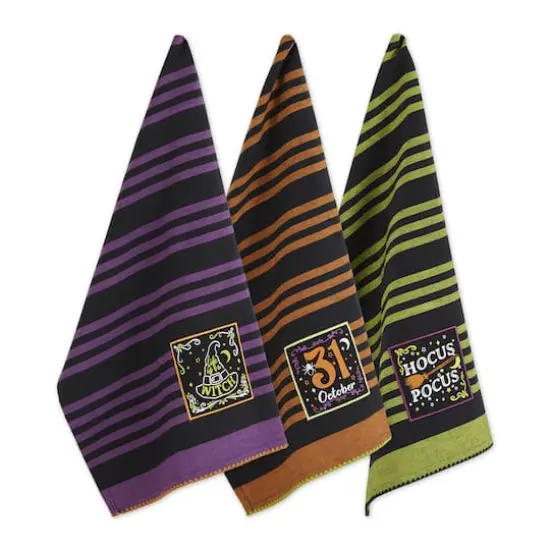 DII&reg; Witchful Thinking Embellished Dishtowel Set, 3ct. {1}