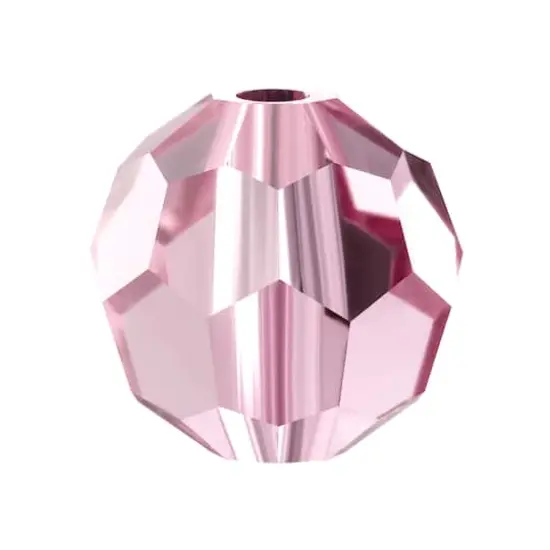 John Bead Preciosa 4mm Czech Crystal Glass Faceted Round Beads, 40ct. Light Amethyst {1}