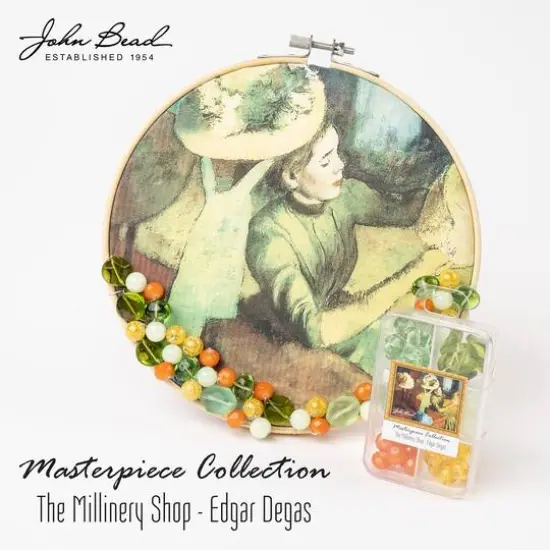 John Bead Masterpiece Collection Glass Bead Box Mix The Millinery Shop/Edgar Degas {5}