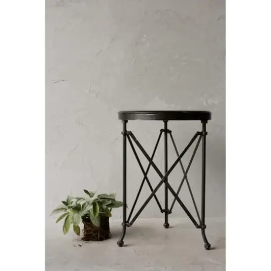 Hello Honey&reg; 28'' Metal Table with Marble Top {5}