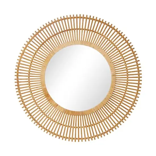 Brown Bohemian Wall Mirror, 37" x 1" x 37" {1}