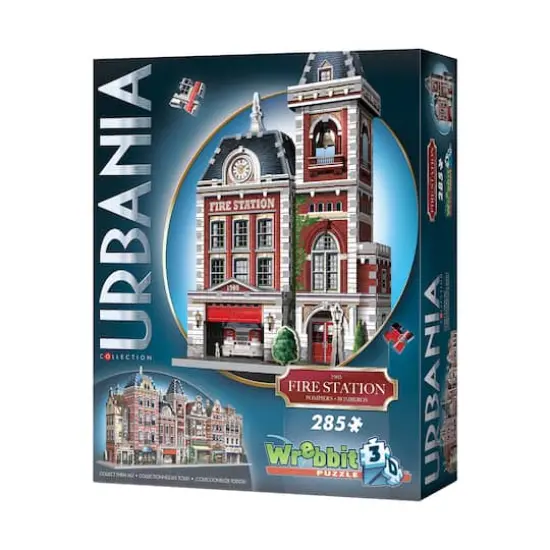 Wrebbit 3D Puzzle&trade; Urbania Collection Fire Station 285 Piece Puzzle {3}
