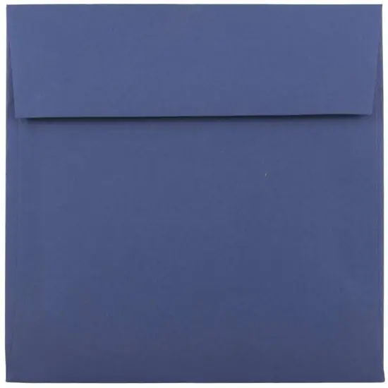 JAM Paper 6" Square Colored Invitation Envelopes, 25ct. Presidential Blue {1}