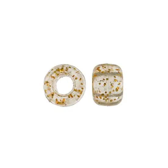 John Bead 9mm Sparkle Pony Beads, 1,000ct. Gold {4}