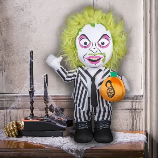 19" Stylized Beetlejuice Halloween Greeter {3}