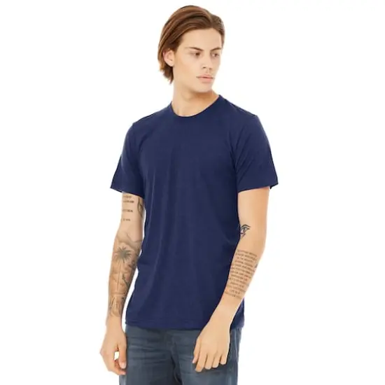 BELLA+CANVAS&reg; Adult Unisex Tri Blend T-Shirt Navy {4}