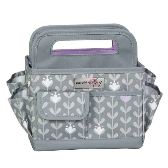 Everything Mary Purple & Gray Craft Caddy {6}