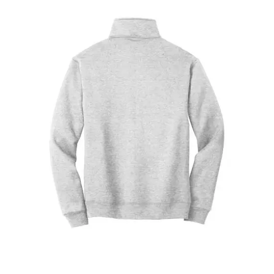 JERZEES&reg; Super Sweats&reg; NuBlend&reg; 1/4 Zip Cadet Collar Sweatshirt Ash {5}