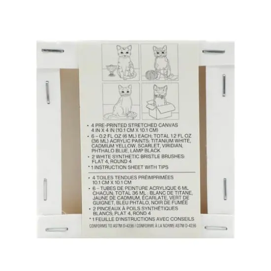 Cats Mini Canvas Painting Kit by Craft Smart&reg; {9}