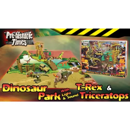 Red Box Toy&reg; Dinosaur Park with Light & Sound T-Rex & Triceratops {1}
