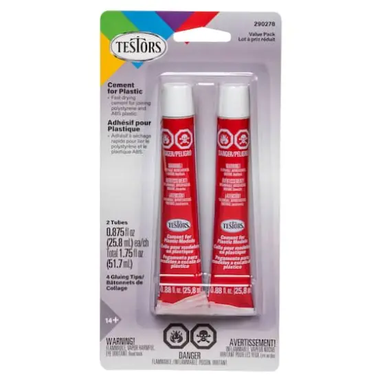 Testors&reg; Cement Tube for Plastic Models, 2ct. {1}