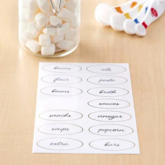 Clear Oval Household Label Stickers by Recollections&trade; {7}