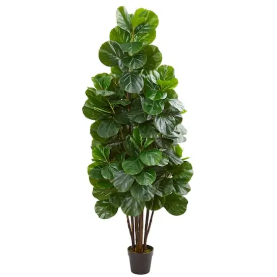 6ft. Potted Green Fiddle Leaf Fig Artificial Tree {1}