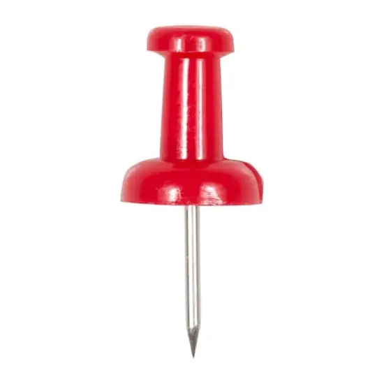 JAM Paper Colorful Standard Push Pins, 100ct. Red {4}