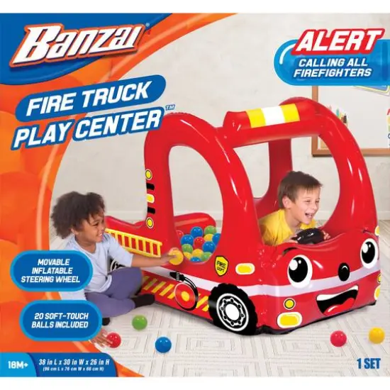 Banzai Rescue Fire Team Play Center Ball Pit With 20 Balls {4}