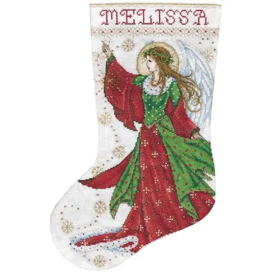 Design Works Angel of Joy Counted Cross Stitch Stocking Kit {3}