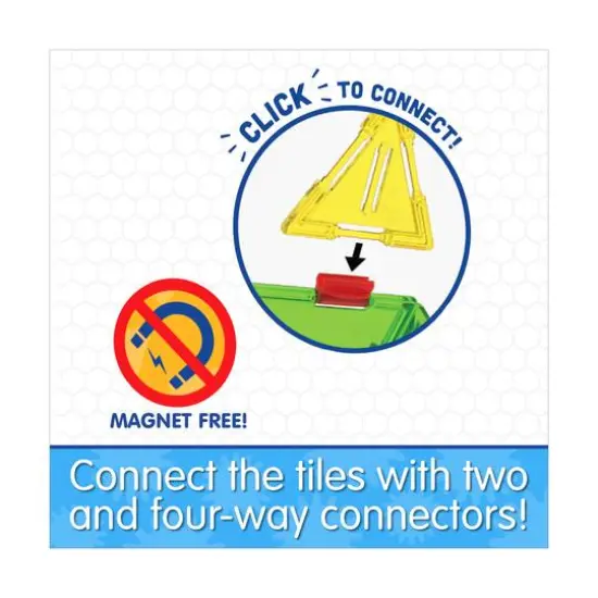 Techno Tiles - Super Building Set: Primary Colors: 400+ Pcs {7}