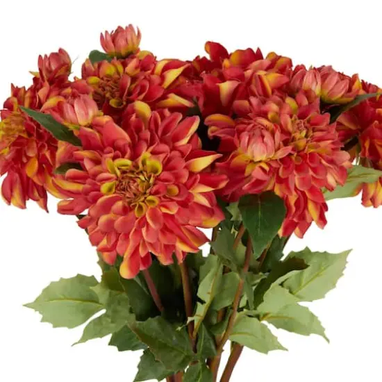 30" Red Dahlia Artificial Flower Stem, 8ct. {5}