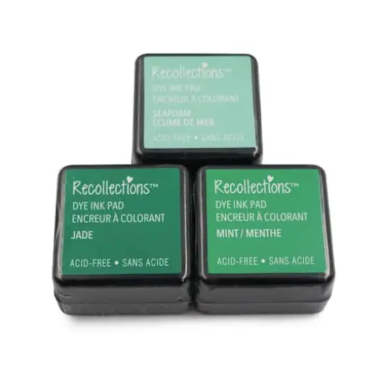 Dye Ink Pad Set by Recollections&trade; Jade/Mint/Seafoam {4}