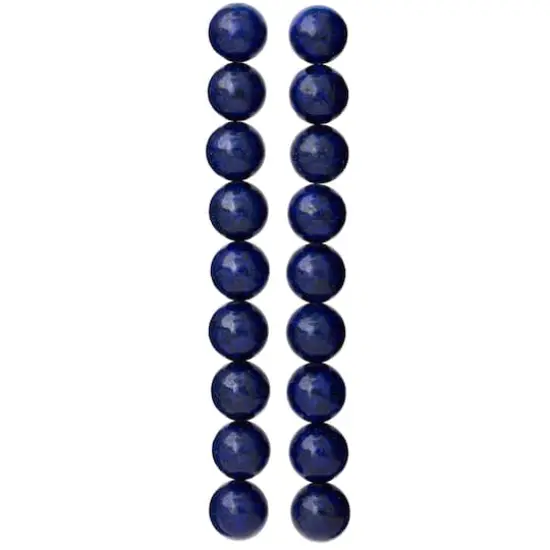 Dark Blue Reconstituted Lapis Round Beads, 10mm by Bead Landing&trade; {4}
