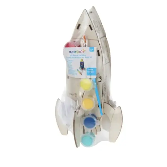 3D Rocket Wood Crafting Kit by Creatology&trade; {4}