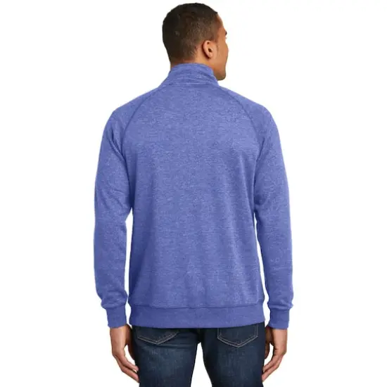 District&reg; 1/4 Zip Lightweight Fleece Heathered Deep Royal {6}