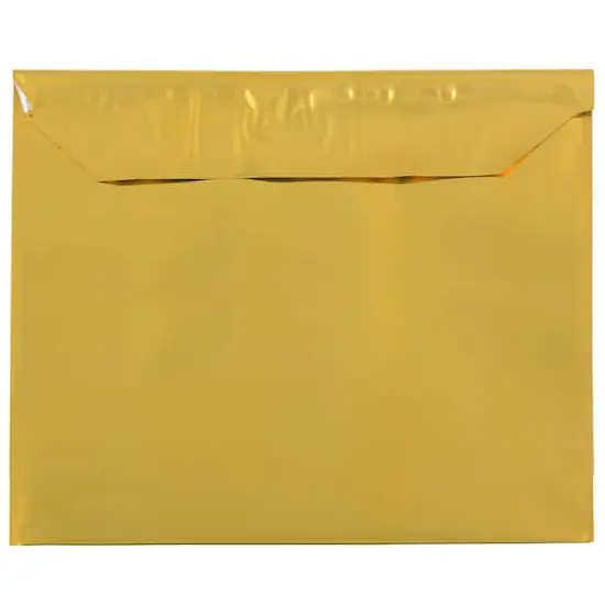 JAM Paper 4" x 5.5" Gold Foil Self Adhesive Closure Envelopes, 25ct. {5}