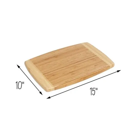 Honey Can Do Joyce Chen Burnished Bamboo Cutting Board, 10'' x 15'' {6}