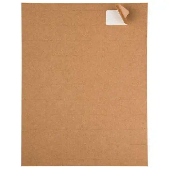 JAM Paper Standard Mailing Return Address Labels Brown Kraft {5}