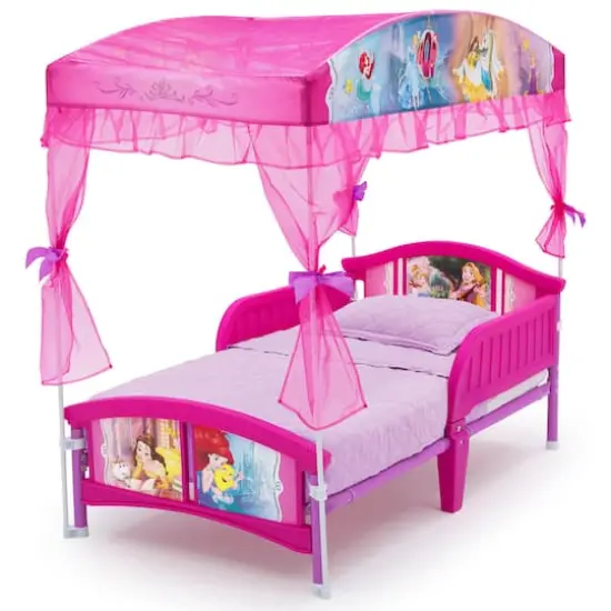 Disney&reg; Princess Canopy Toddler Bed {5}