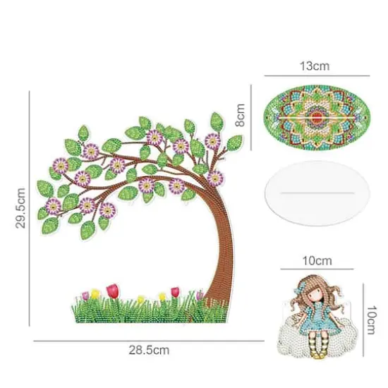 Sparkly Selections Girl on Swing 3D Table Decoration Diamond Painting {3}