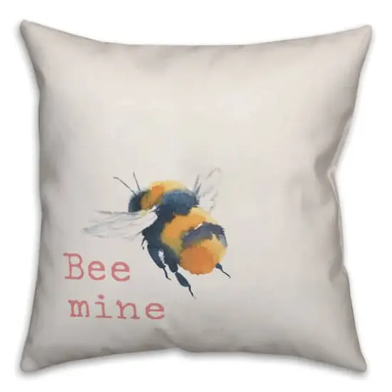Bee Mine Throw Pillow {1}