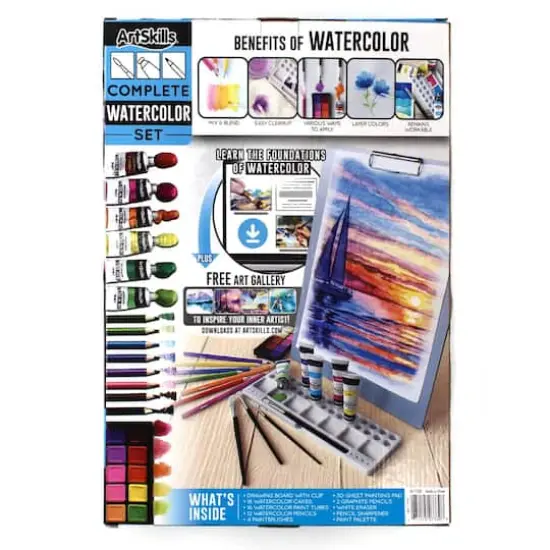 ArtSkills&reg; 57 Piece Complete Watercolor Set {4}