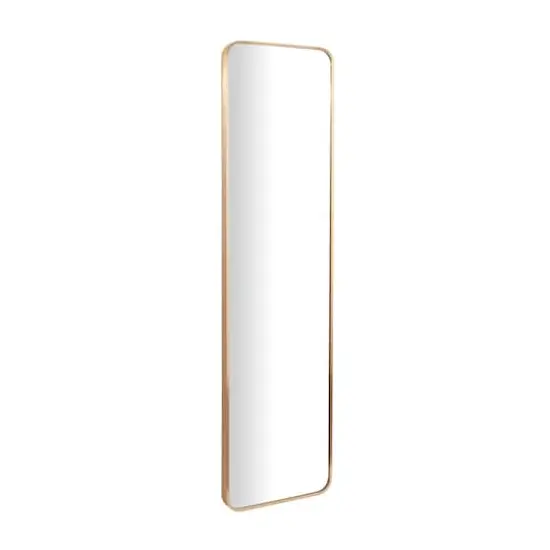 Gold Metal Glam Wall Mirror, 16" x 2" x 59" {3}