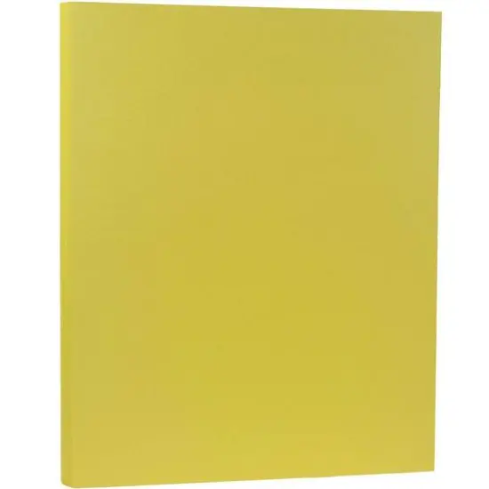 JAM Paper Matte 8.5'' x 11'' 28lb. Paper, 50 Sheets Chartreuse {1}