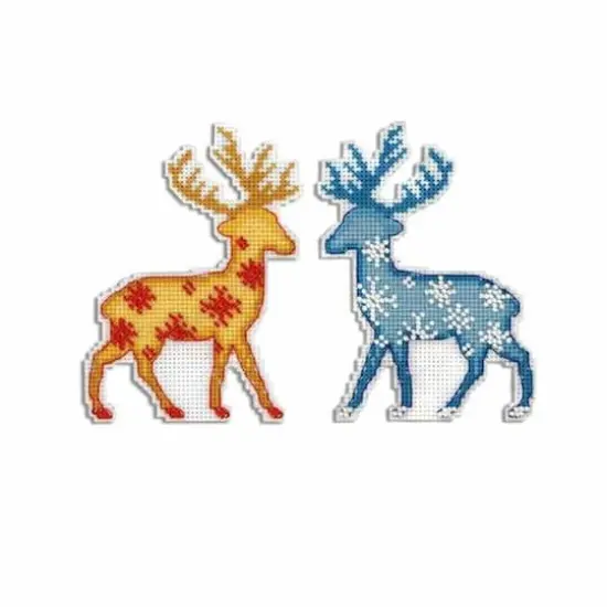 MP Studia Northern Deer Plastic Canvas Counted Cross Stitch Kit {1}