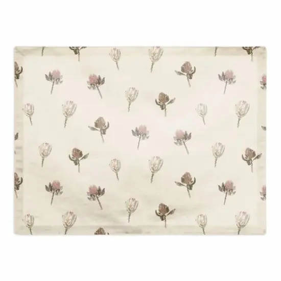 Cottage Florals Cotton Twill Placemat Cream {1}